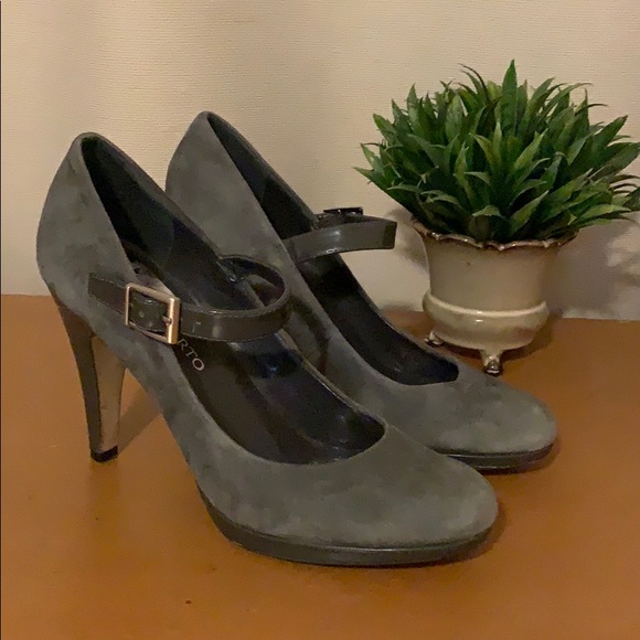Franco Sarto Shoes - Grey suede heels